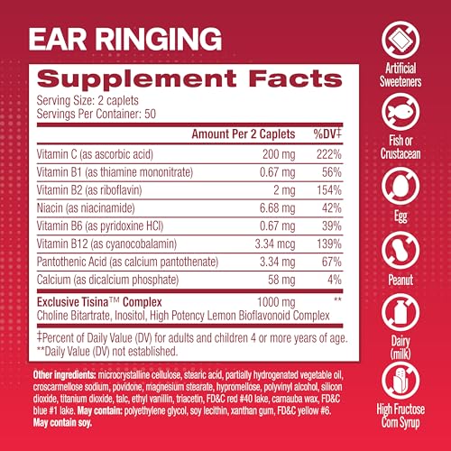 100 Caplets Flavonoid Ear Health Vitamins R4542