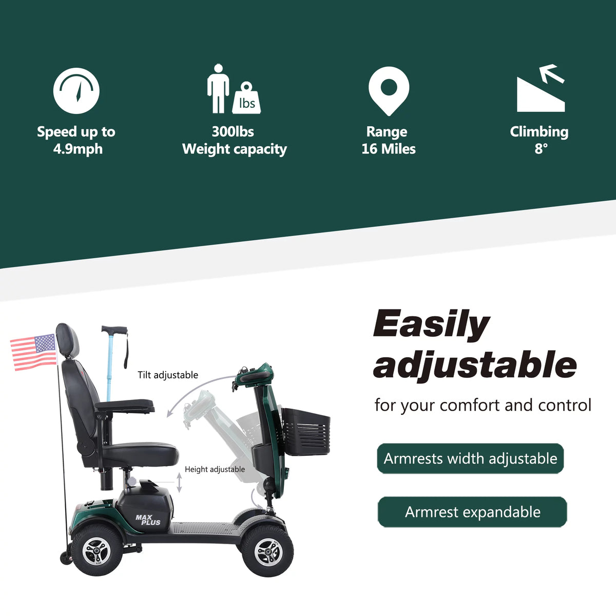 4 Wheels Mobility Scooter Y9454
