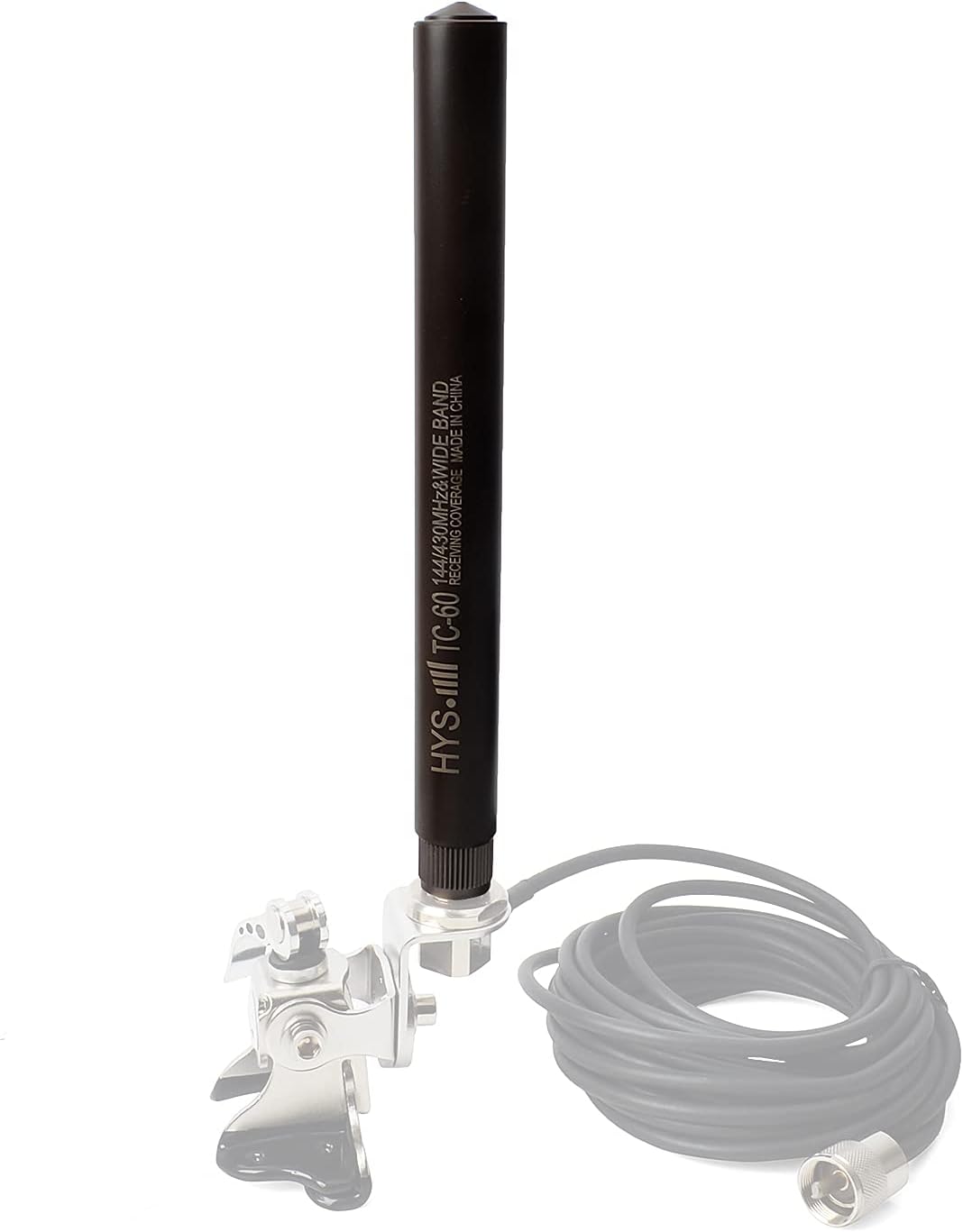 144/430Mhz Dual Band Fiberglass Mobile Car Antenna with UHF-Male Connector B870