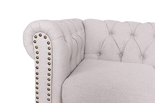 Modern Fabric Tufted Sofa F76958