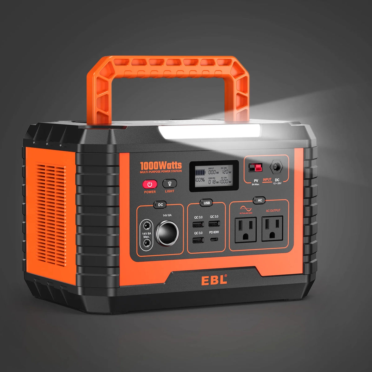 1000W Portable Solar Power Station B681728