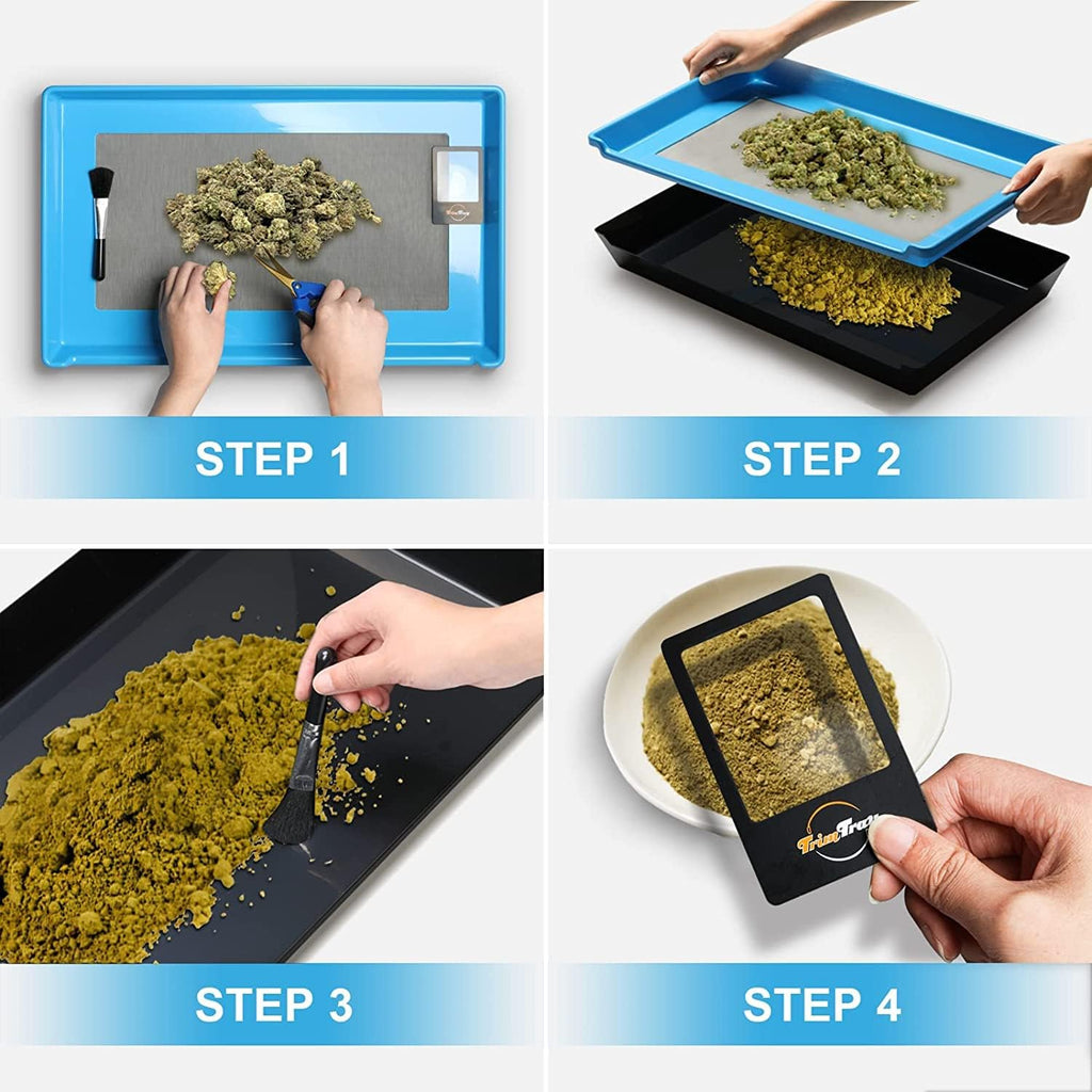 Blue Black Bud Trimming Tray I316