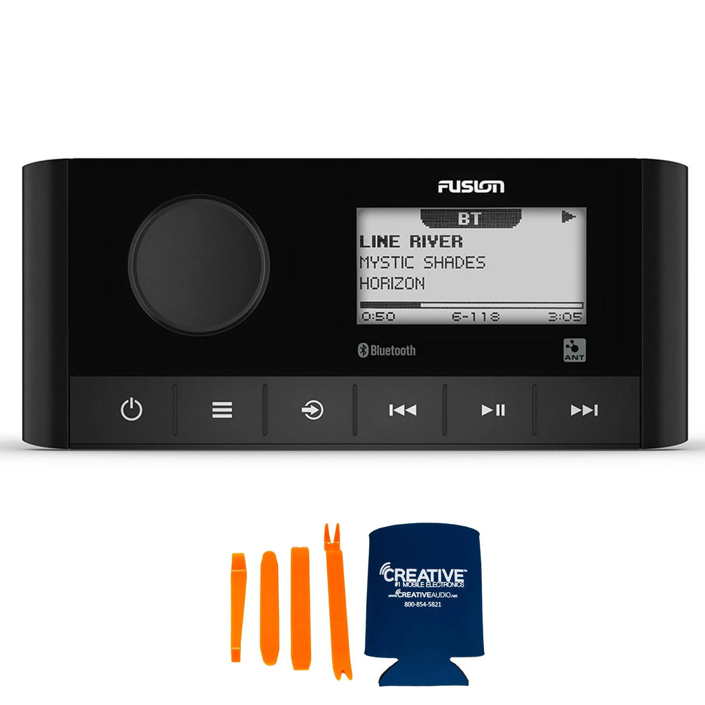 Marine Stereo with 2 Pair of 6.5" White Grill Marine Speakers with RGB Lighting Z10925