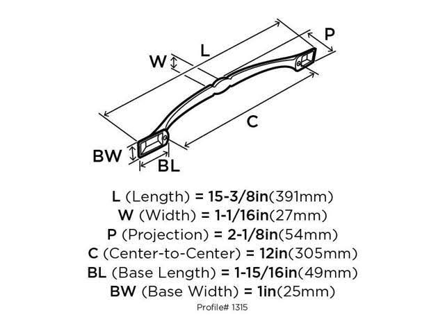Satin Nickel Appliance Pull N42968
