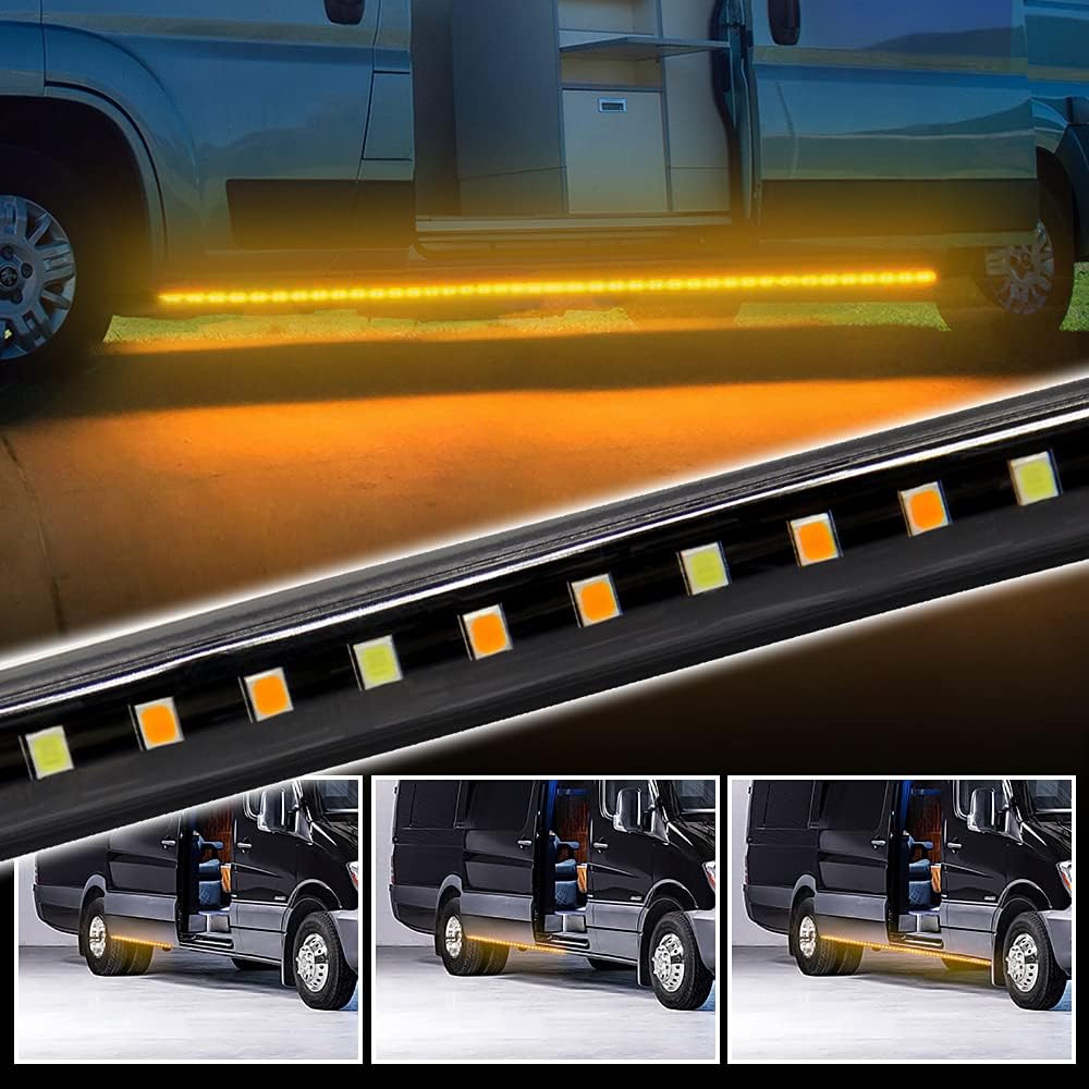 15 Feet Running Board Lights with White Courtesy Lights 2PCs 540 LEDs K7397