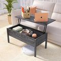 Wood Rectangle Lift Top Coffee Table with Storage E81956