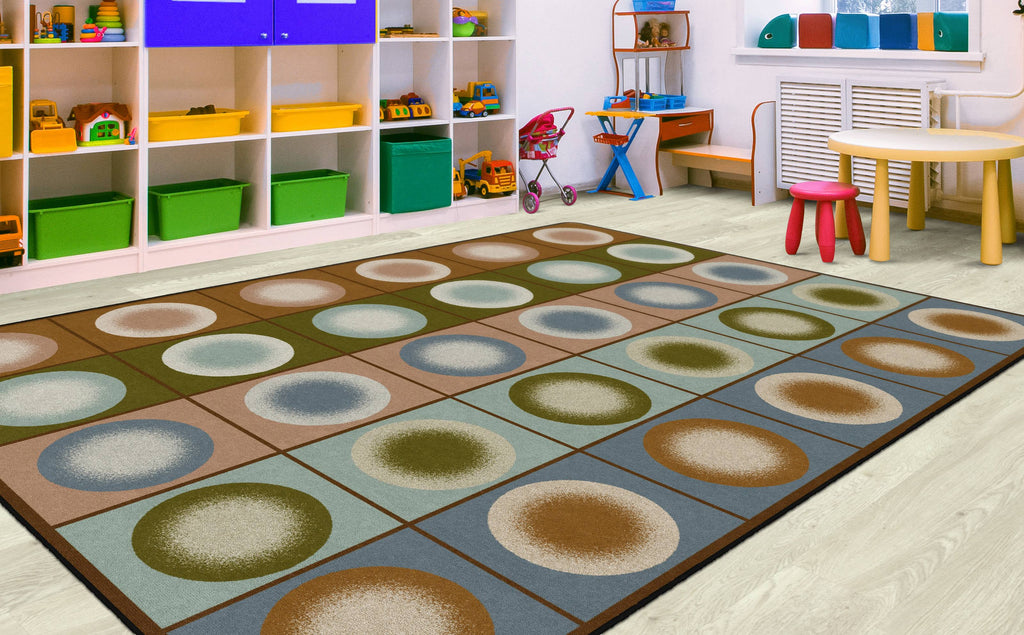 Dot Spots Earth Tone Carpet O90262