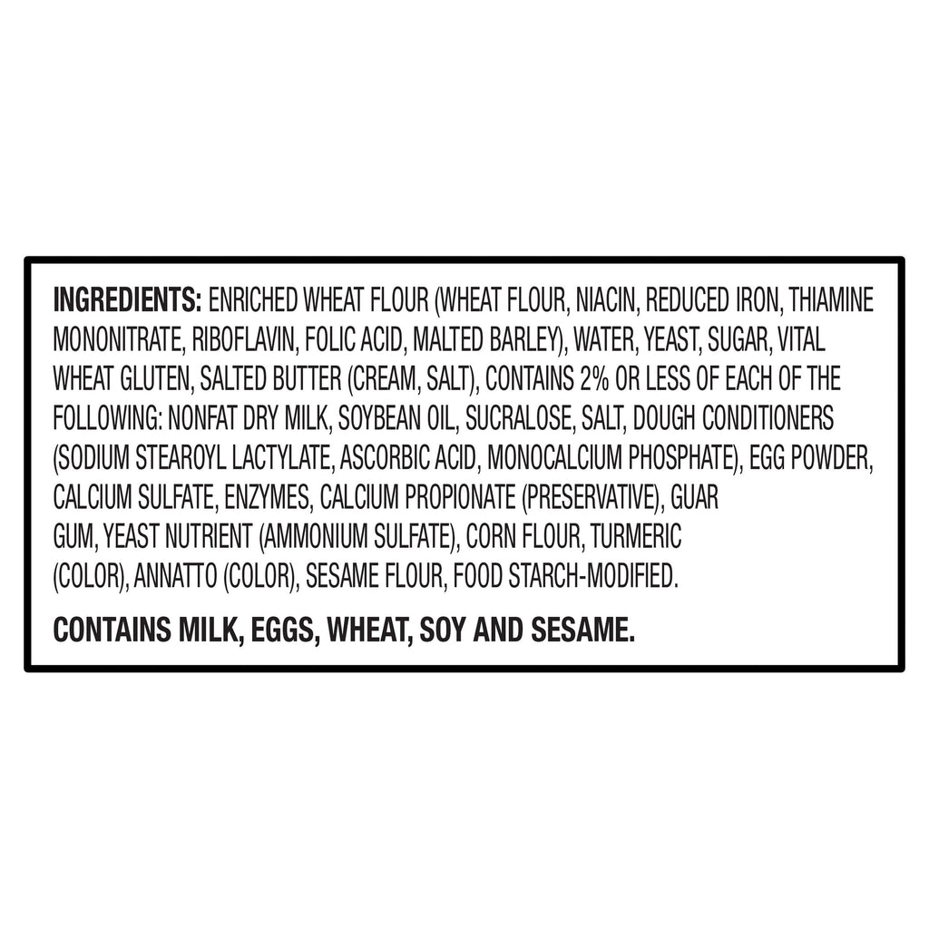 Sweet Hawaiian Hot Dog Buns, 13.5 oz, 8 Count A647