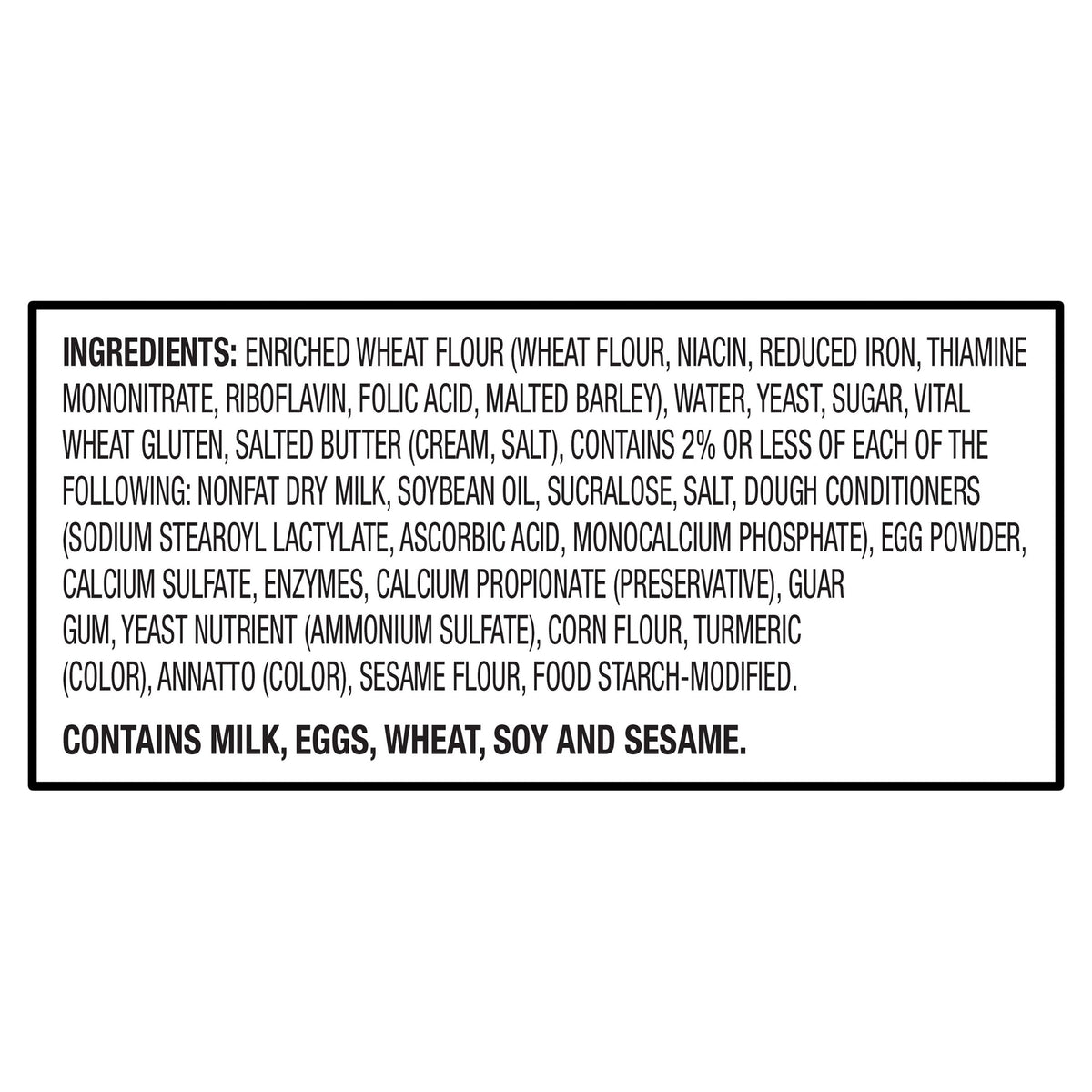 Sweet Hawaiian Hot Dog Buns, 13.5 oz, 8 Count A647