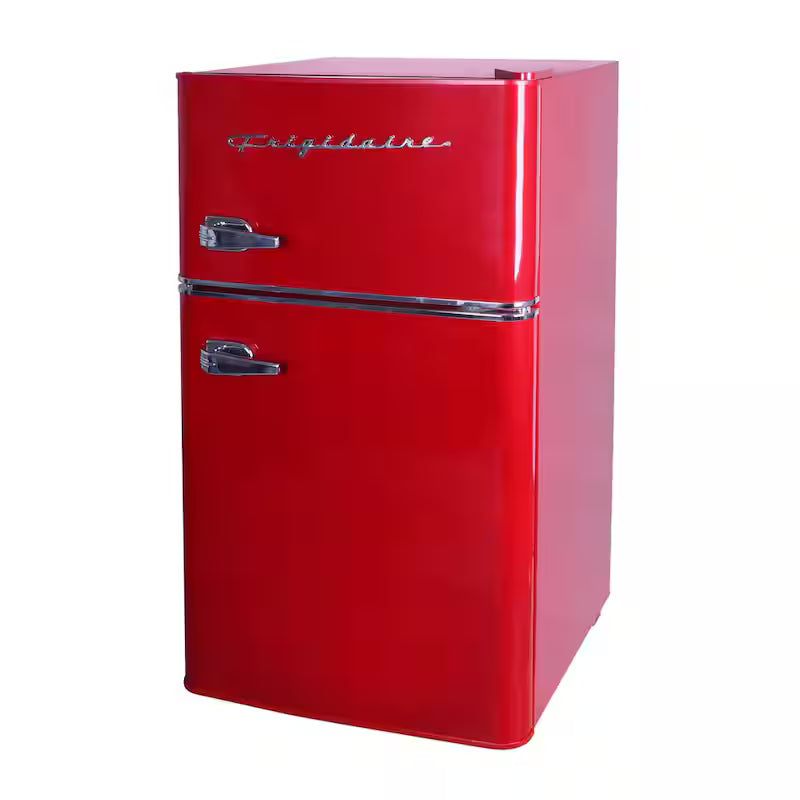 3.2 cu. ft. 2 Door Retro Mini Fridge in Red T753152
