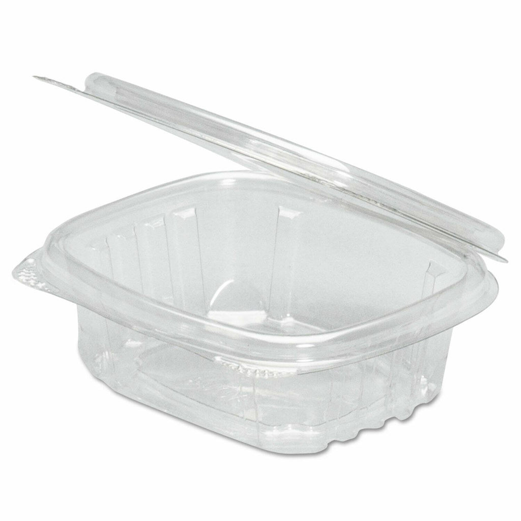 32 oz Clear Plastic Hinged-Lid Deli Containers C687179