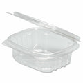 32 oz Clear Plastic Hinged-Lid Deli Containers C687179
