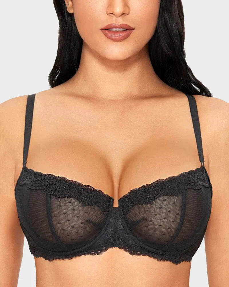 Lace Underwire Balconette Bra Z7230