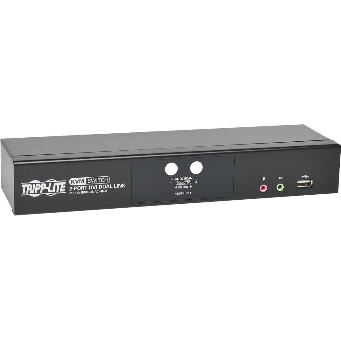 2-Port DVI Dual-Link / USB KVM Switch with Audio & Cables Y2976