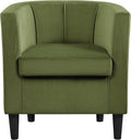 Olive Green Velvet Club Chair P856