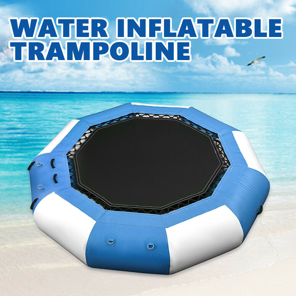 17Ft Inflatable Water Trampoline Bouncer Jump Float Platform 880lb V5623