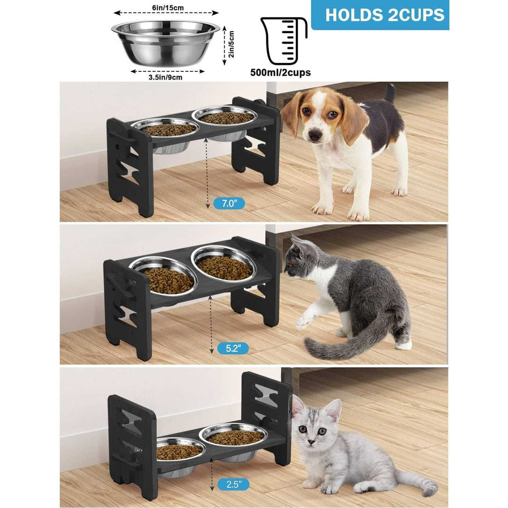Adjustable Elevated Dog Bowls with Stand M50298