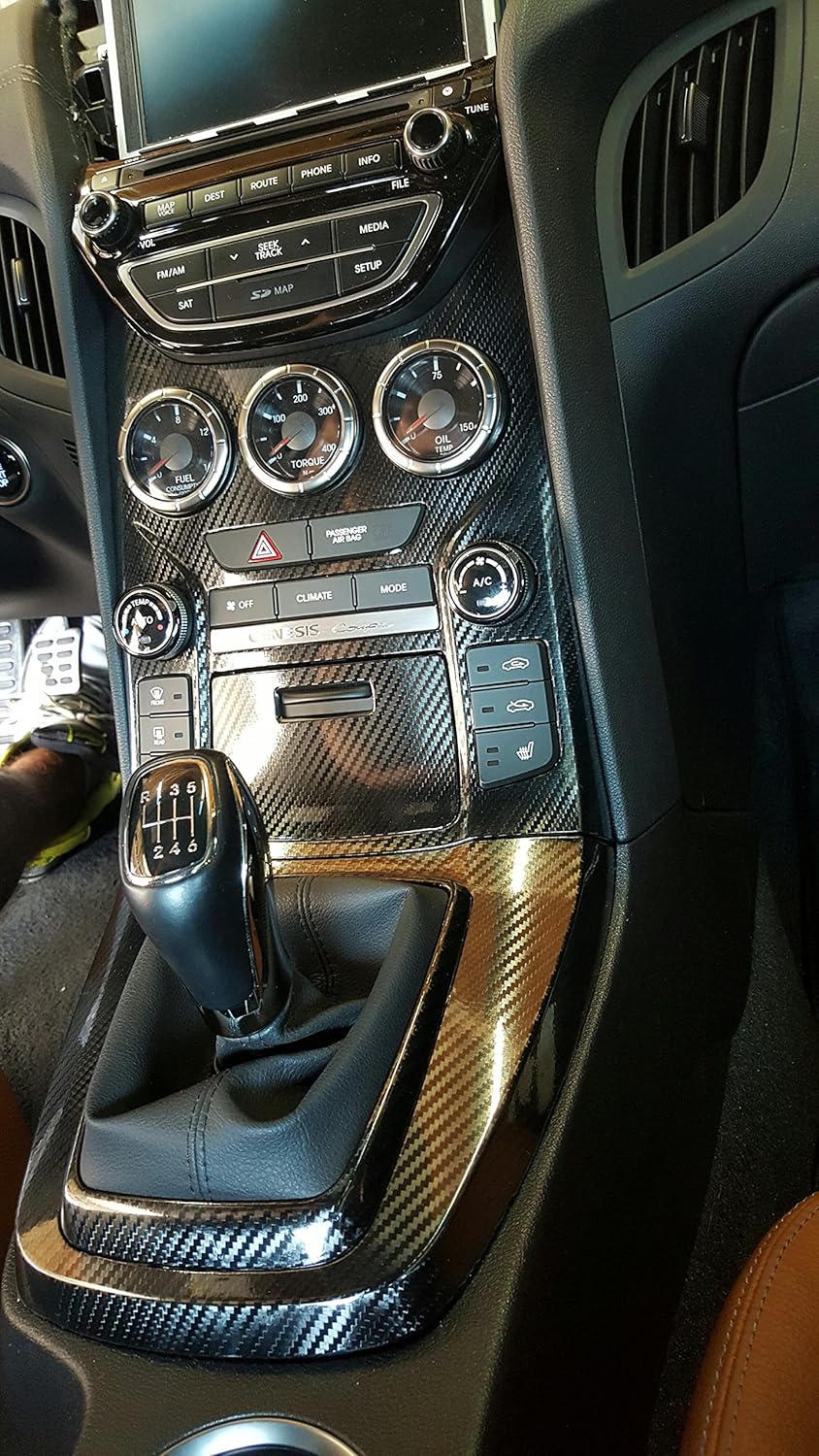 6ft x 5ft High Gloss Black Carbon Vinyl Wrap Film V556704