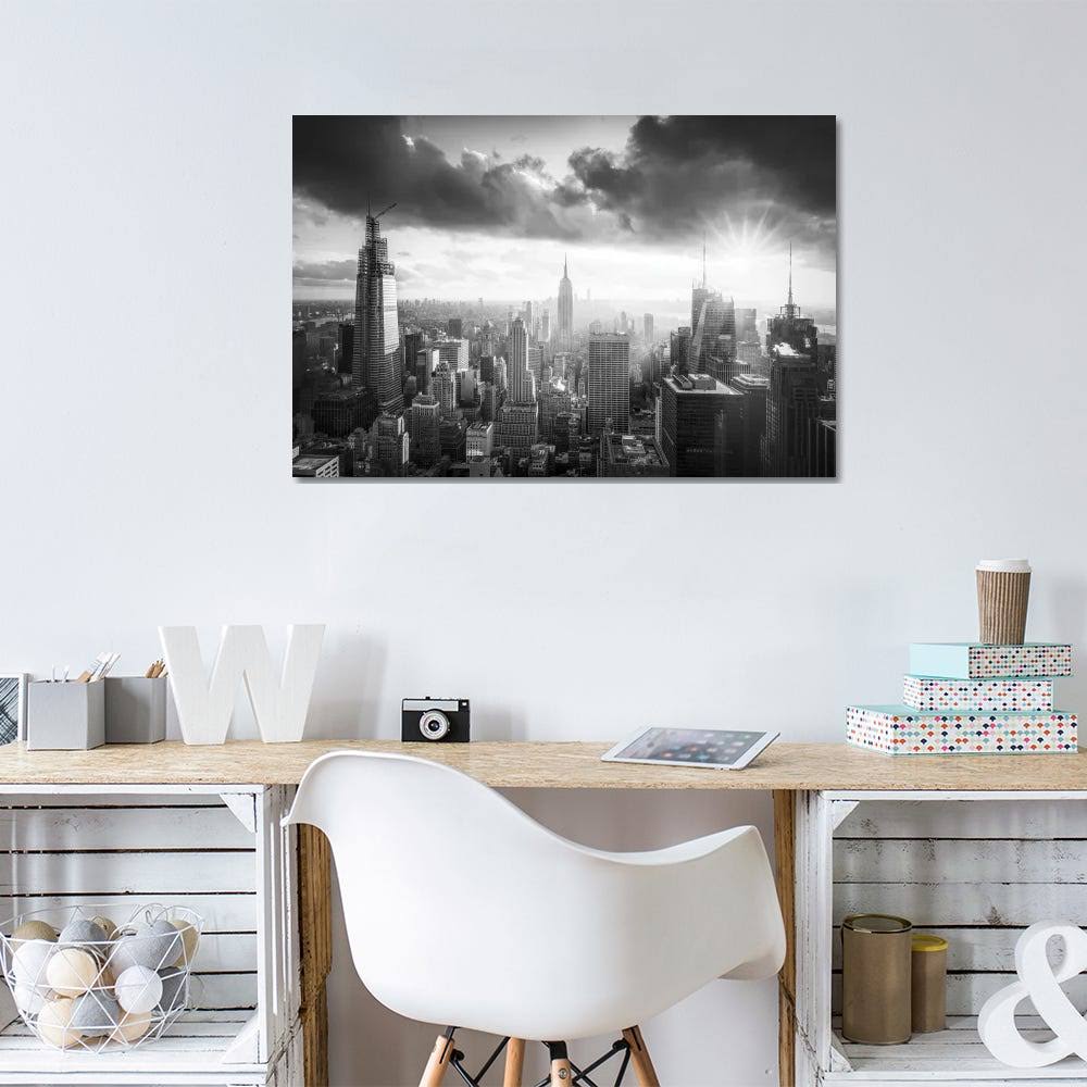 Black and White Canvas Artwork Print J388345