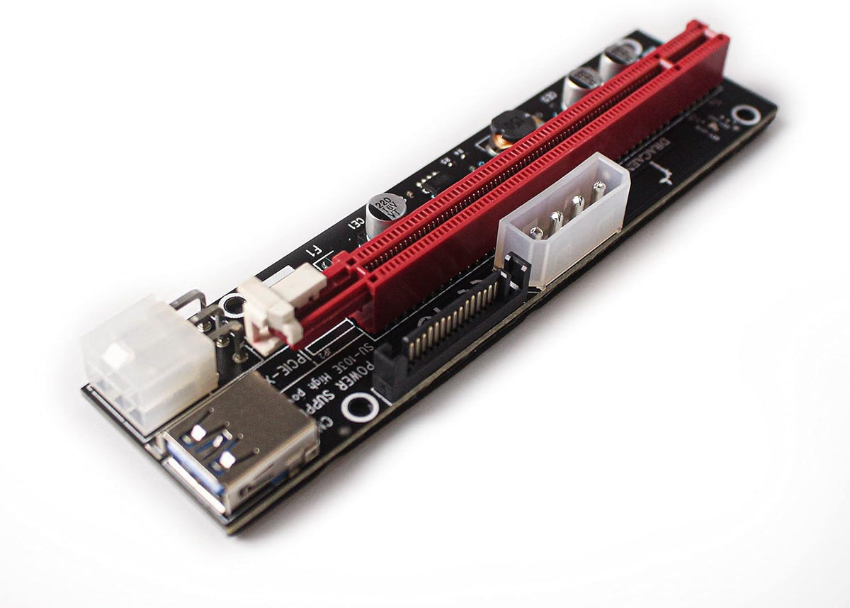 2 Pack PCIE Riser Adapter Card 16X to 1X V647