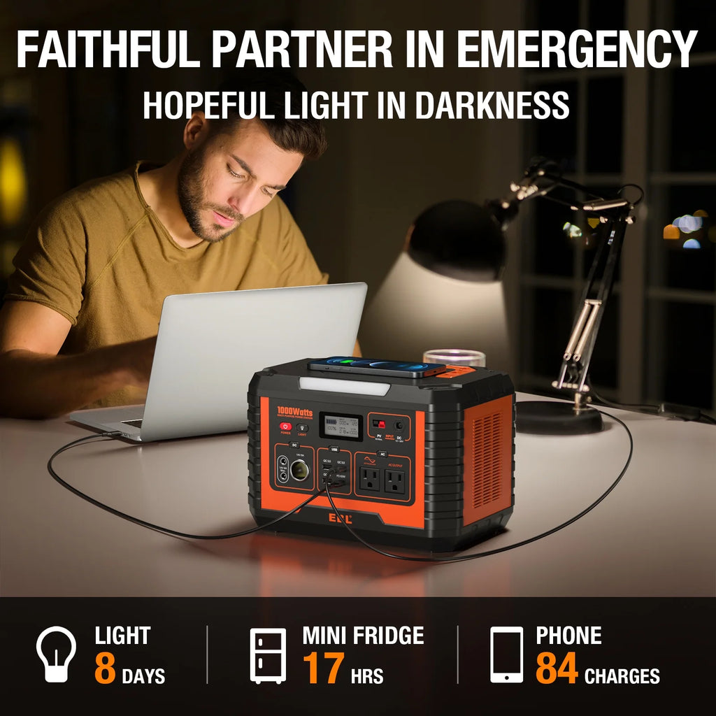 1000W Portable Solar Power Station B681728