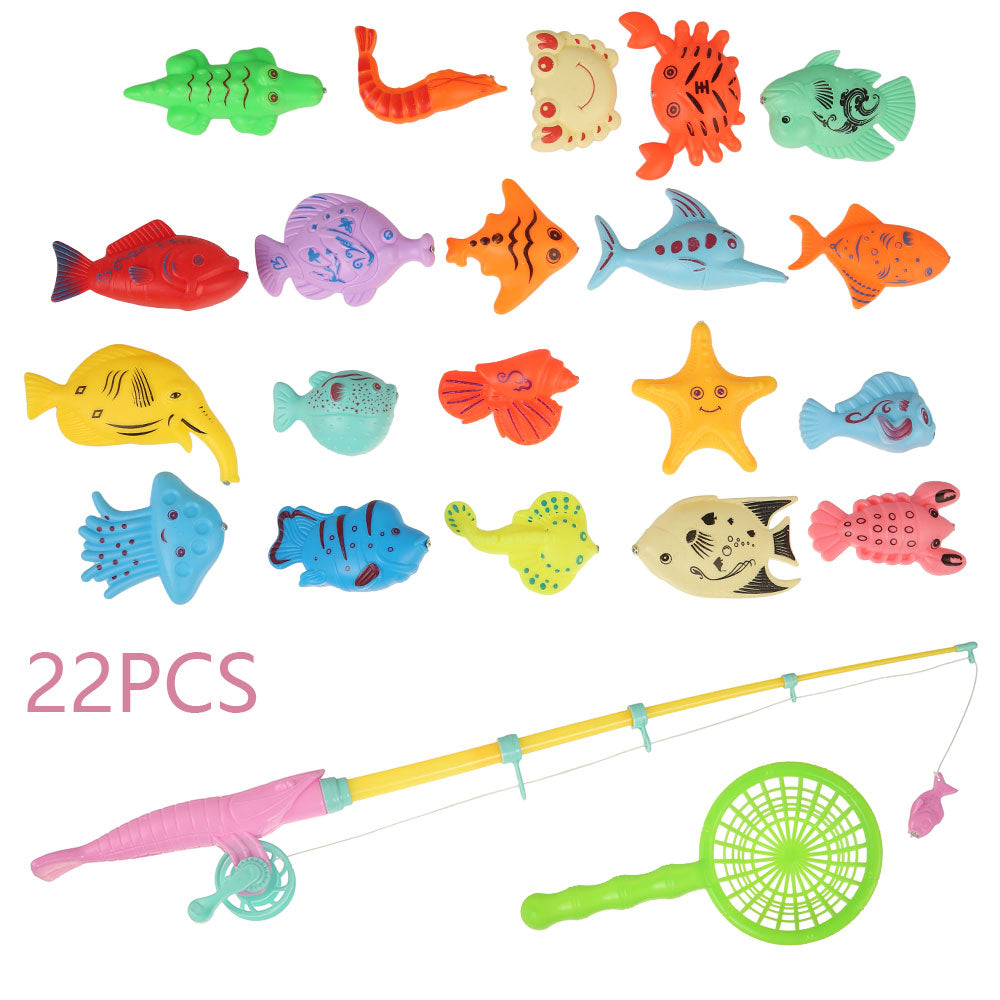 22 Pcs Magnetic Fishing Rod Toy Game Model F9510