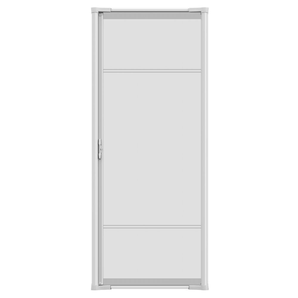 78 in. White Retractable Screen Door H31897