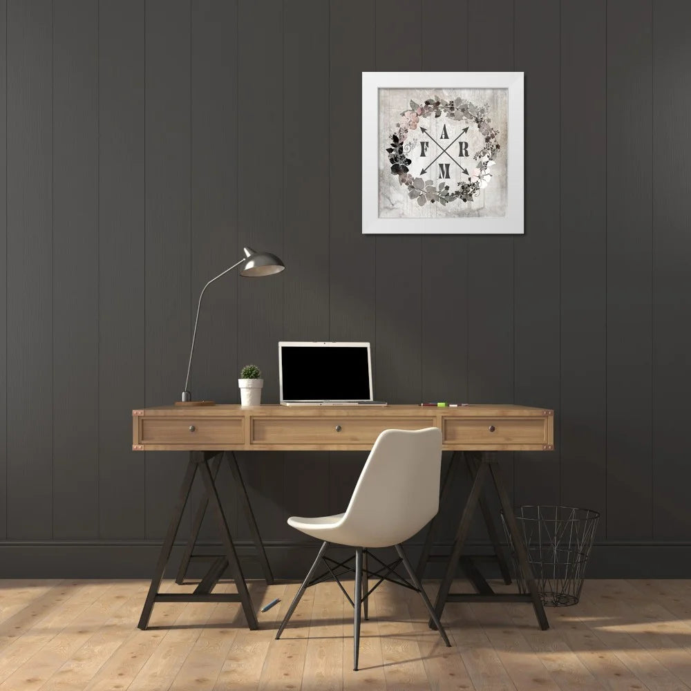 26x26 White Wood Framed Museum Art Print M3873