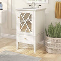 21x22 Single Bathroom Vanity Set White F68479