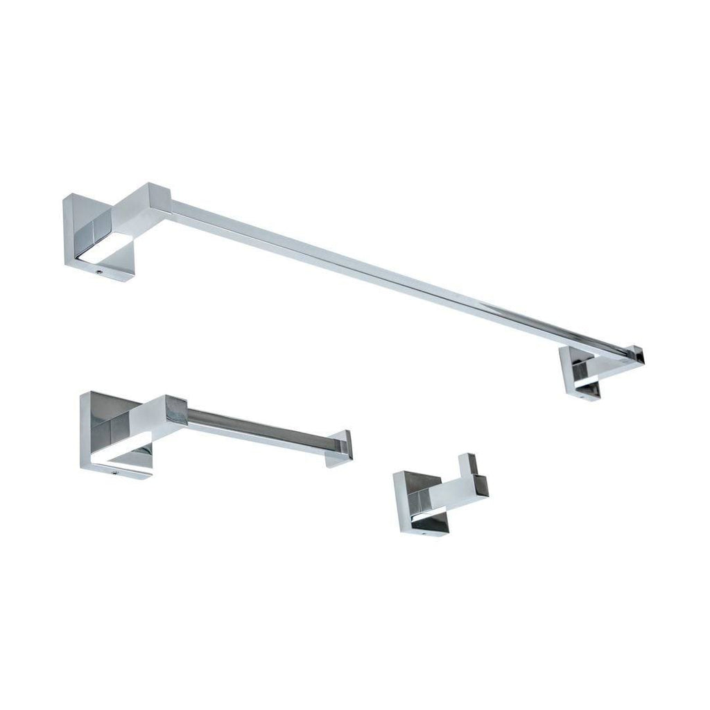 3 Piece Polished Chrome Bathroom Accessory Set R66095