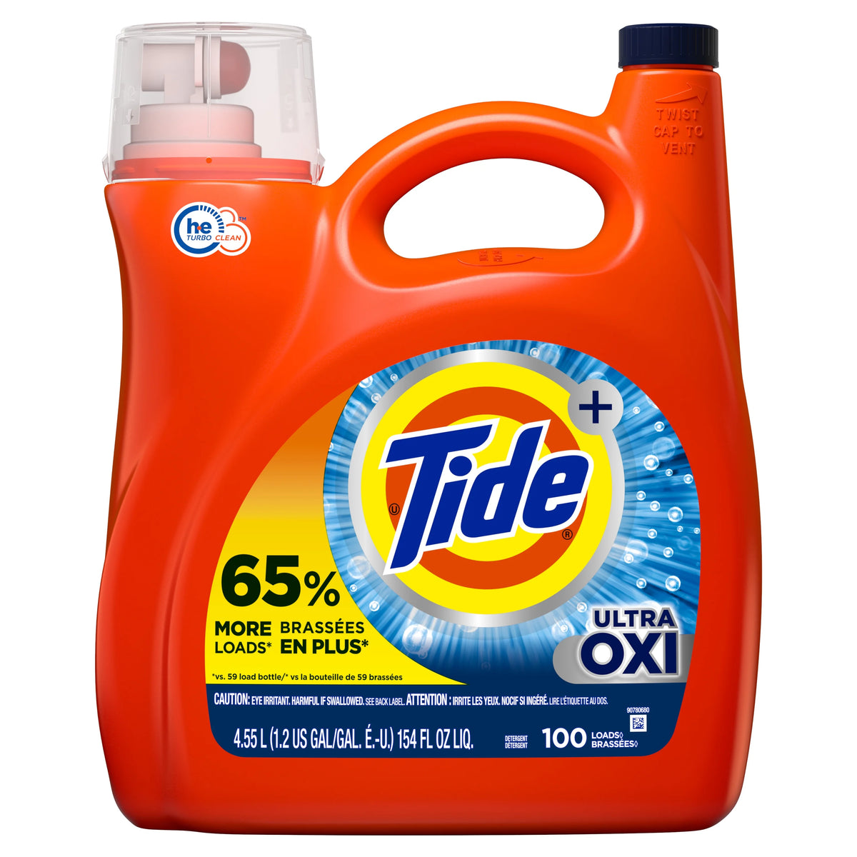 100 Loads Liquid Laundry Detergent, 154 fl oz A43693
