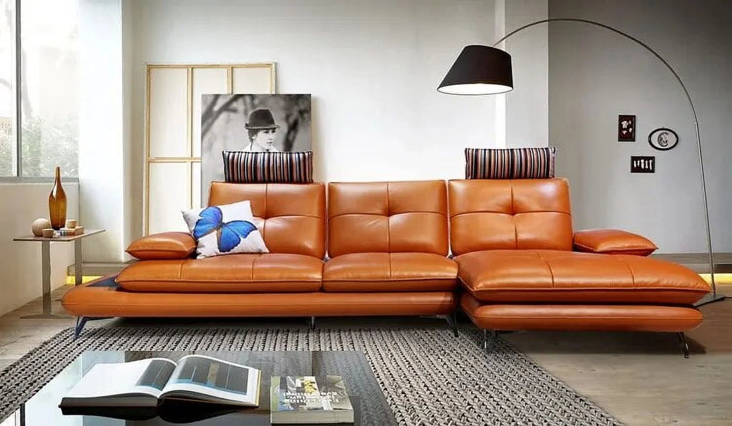 Genuine Leather Sectional Sofa W802746