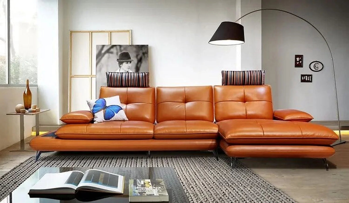 Genuine Leather Sectional Sofa W802746