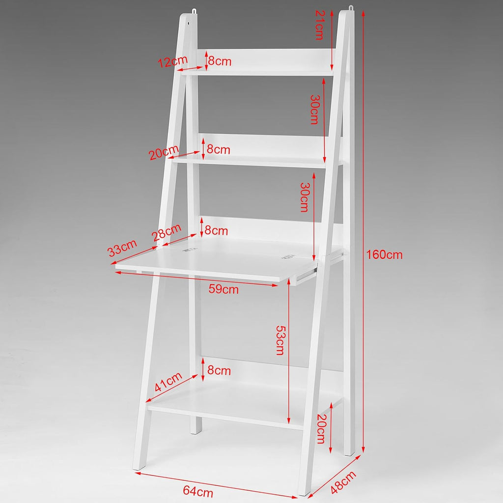 Modern Wood Ladder Bookcase F61273