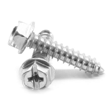 #10-16 x 1 1/2 inch Hex Washer Head Sheet Metal Screw Zinc Plated I811362