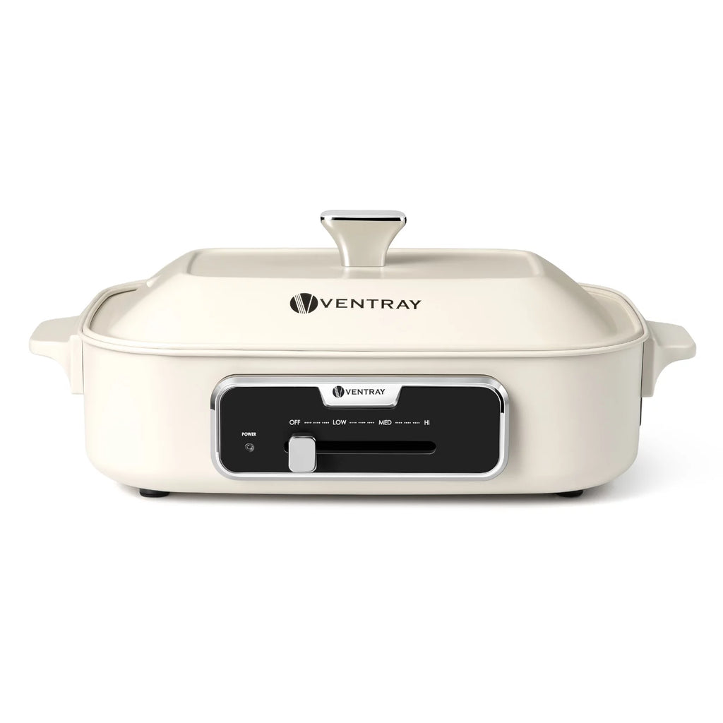 Electric Indoor Grill Portable Korean BBQ Nonstick 1200W White W2380