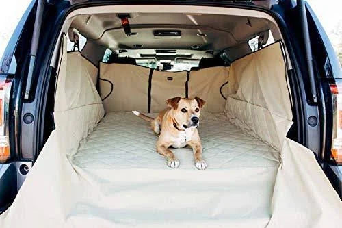 Tan Quilted Full-Size SUV Pet Cargo Liner U57624