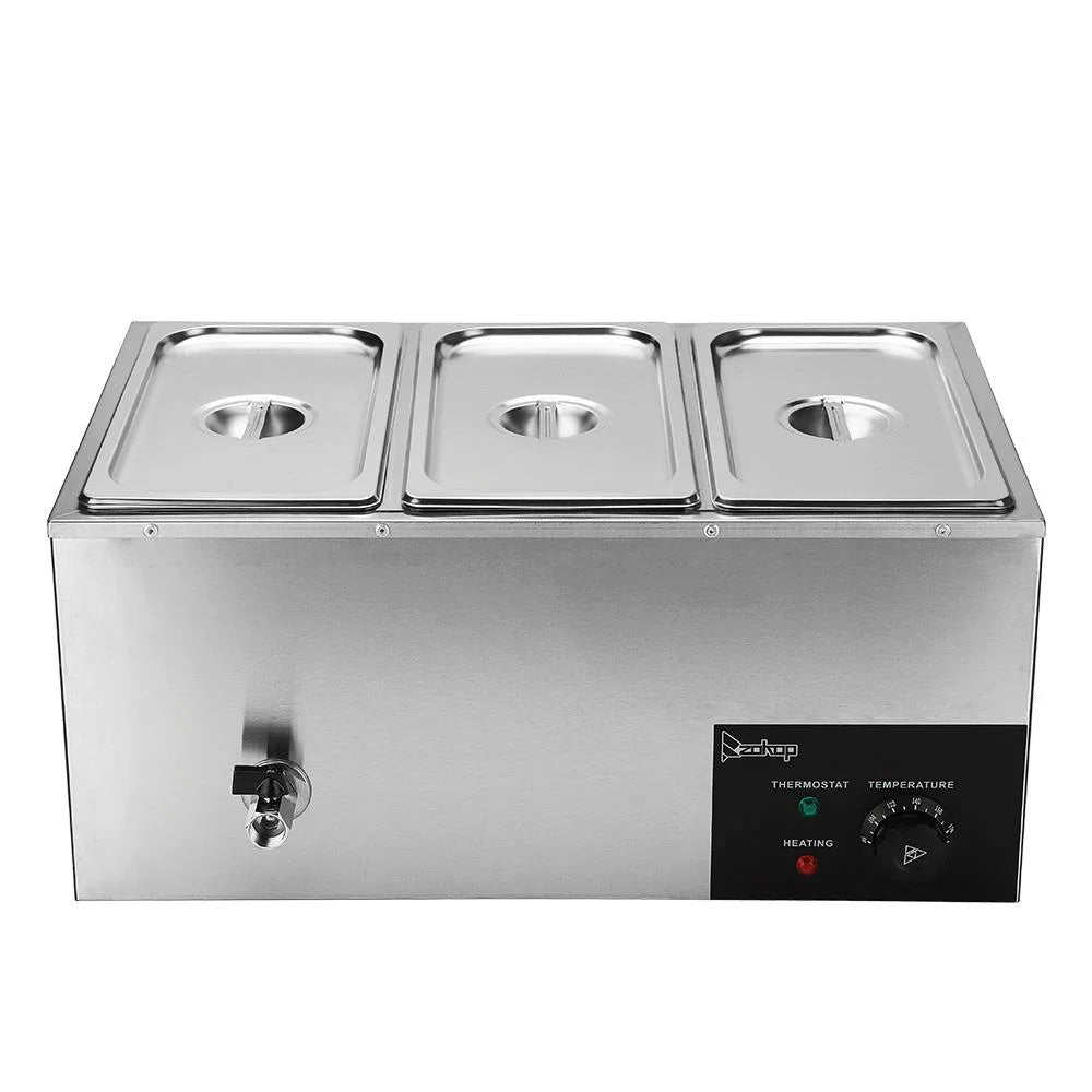 6.9Qt Electric Food Warmer with 3 Food Pan E184162