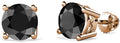 Four Prong Solitaire Stud Earrings 1.00 ct tw 14K Rose Gold U7632