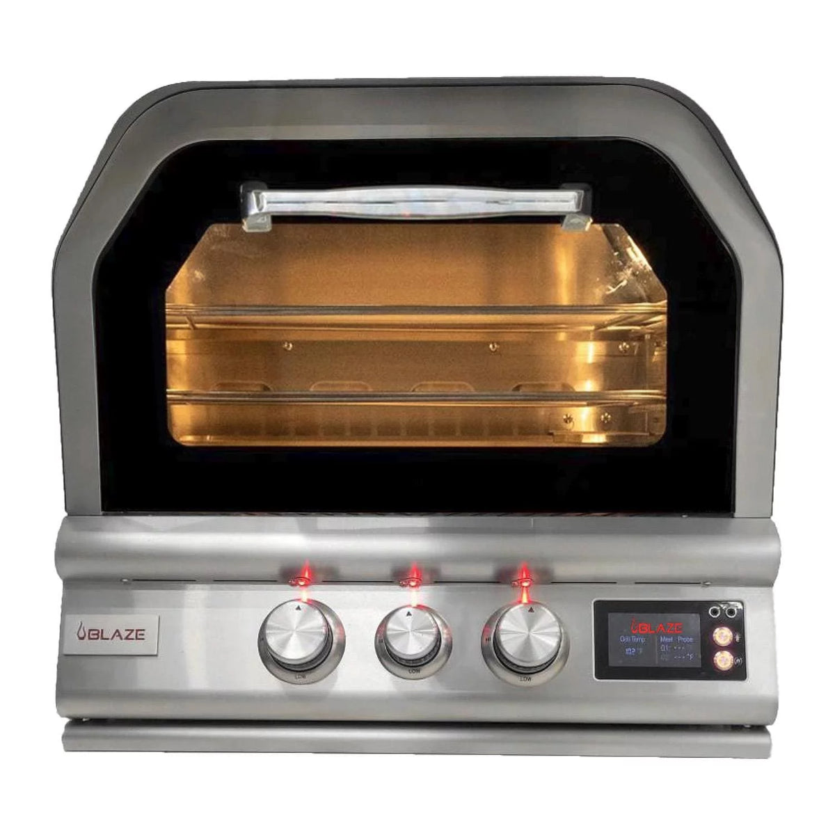 26-Inch Built-In Propane Outdoor Pizza Oven with Rotisserie Q4874