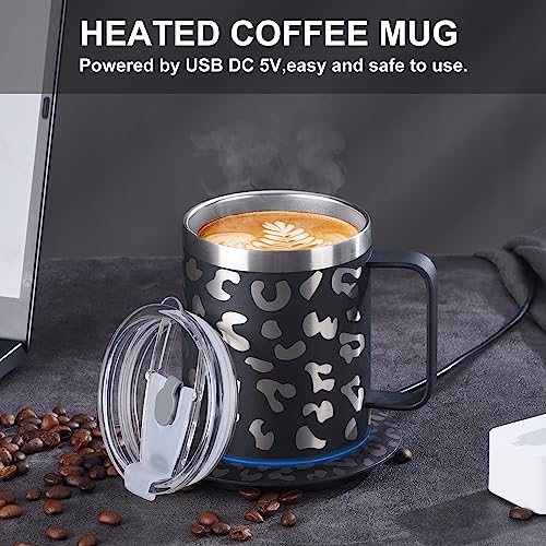Self Heating Coffee Mug 17oz Black Q9637