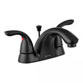4 in. Centerset Double-Handle Bathroom Faucet in Matte Black R92398