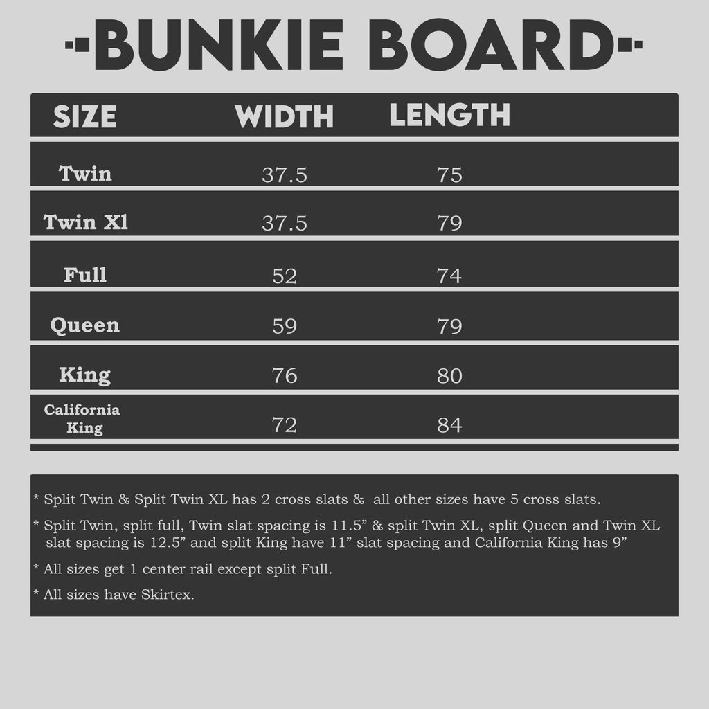 1.5 Split Wood Bunkie Board Queen A40844