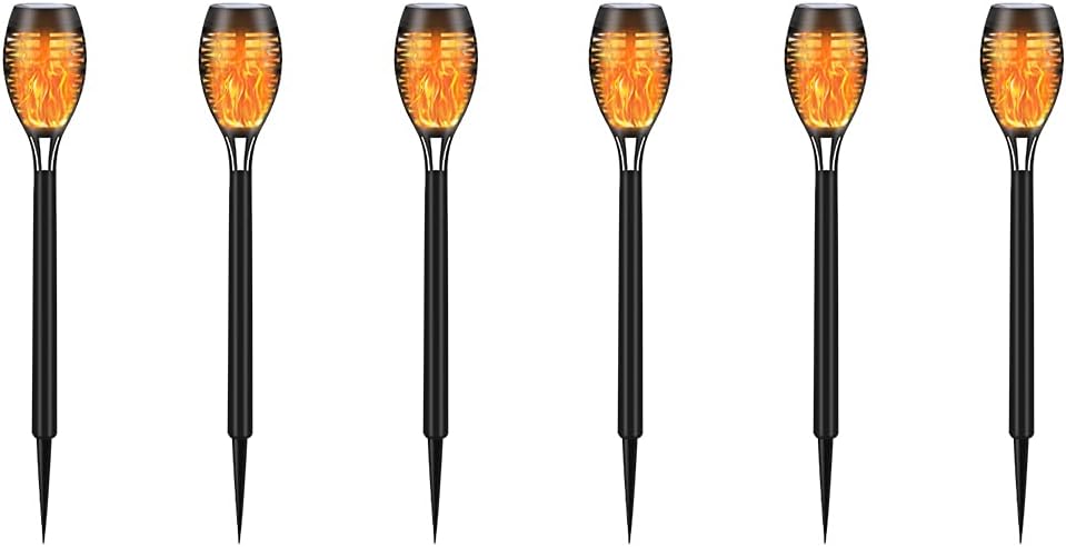 12 Pack Solar Torch Light with Flickering Flame Y581