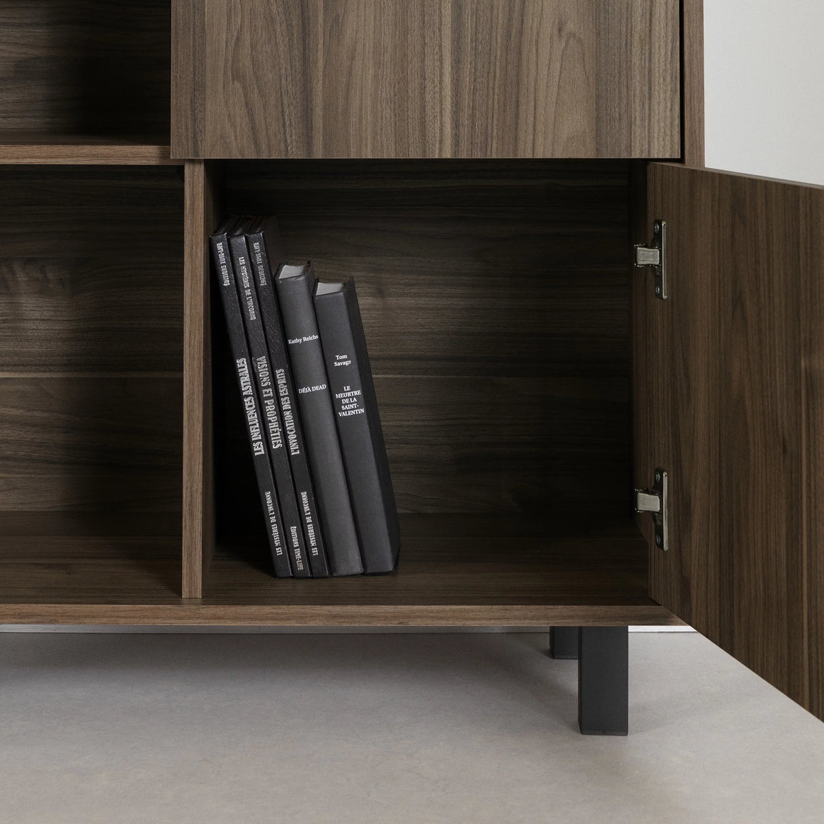 Contemporary Natural Walnut Storage Unit E127