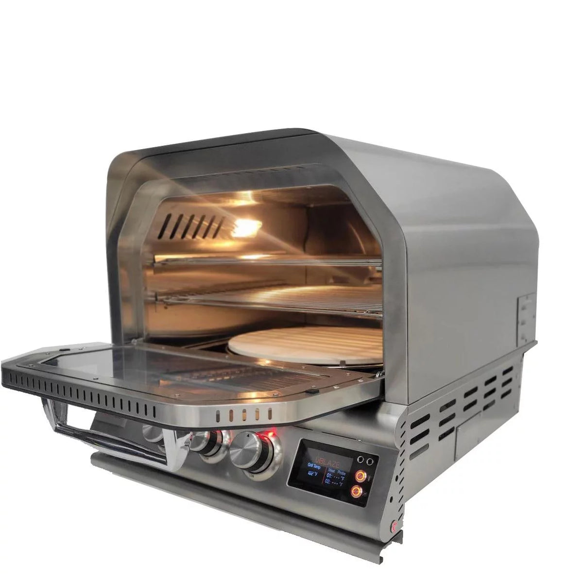 26-Inch Built-In Propane Outdoor Pizza Oven with Rotisserie Q4874