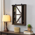 Dark Brown Mirrored Cabinet B53404