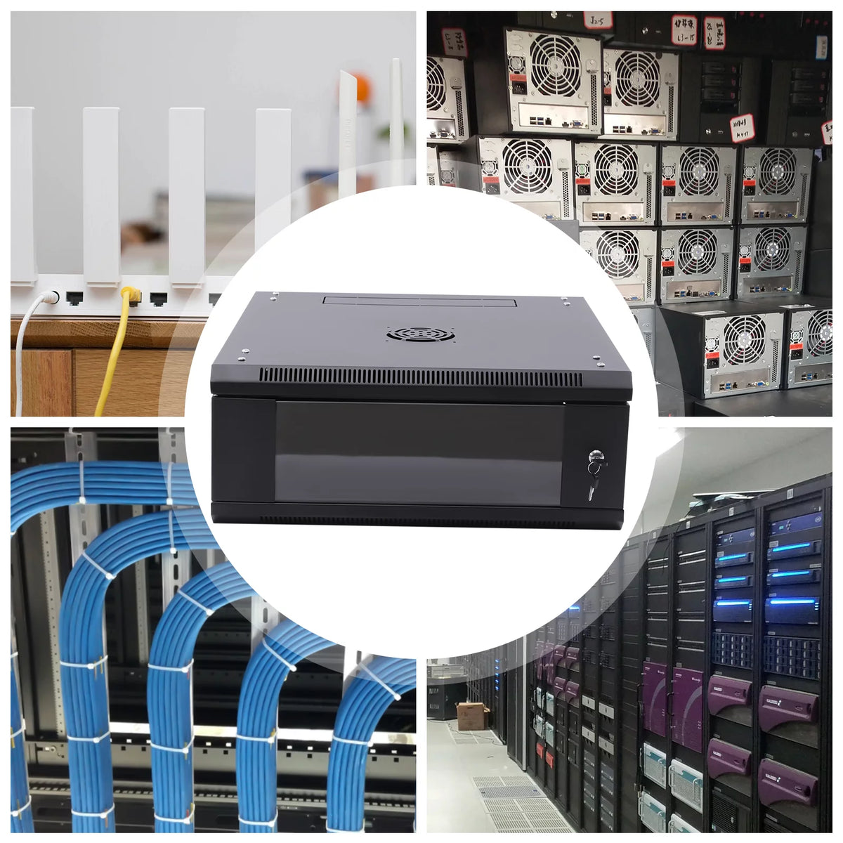 24" Deep 4U Lockable Server Rack Cabinet U660