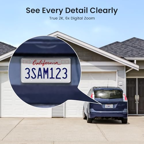 Solar Security Cameras Wireless Outdoor 2K QHD 4-Cam Kit U800634