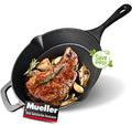Pre-Seasoned Heavy-Duty Cast Iron Skillet 10-inch S860